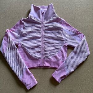 Cropped Athletic Jacket with Thumbholes New - Medium